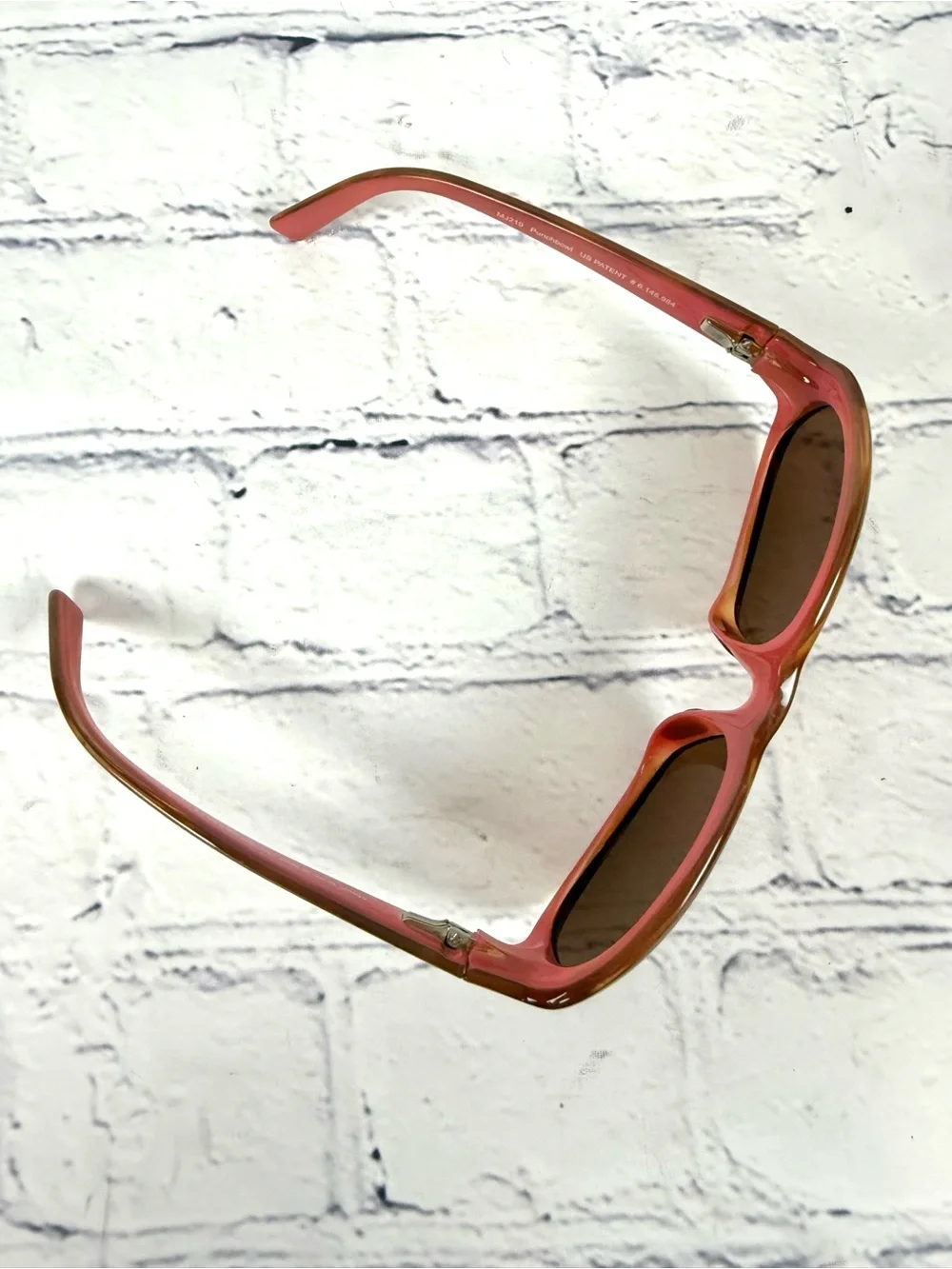 Maui Jim Punchbowl MJ219-12 Rectangle Rosewood Pink/Brown 54-17 135 Made Italy